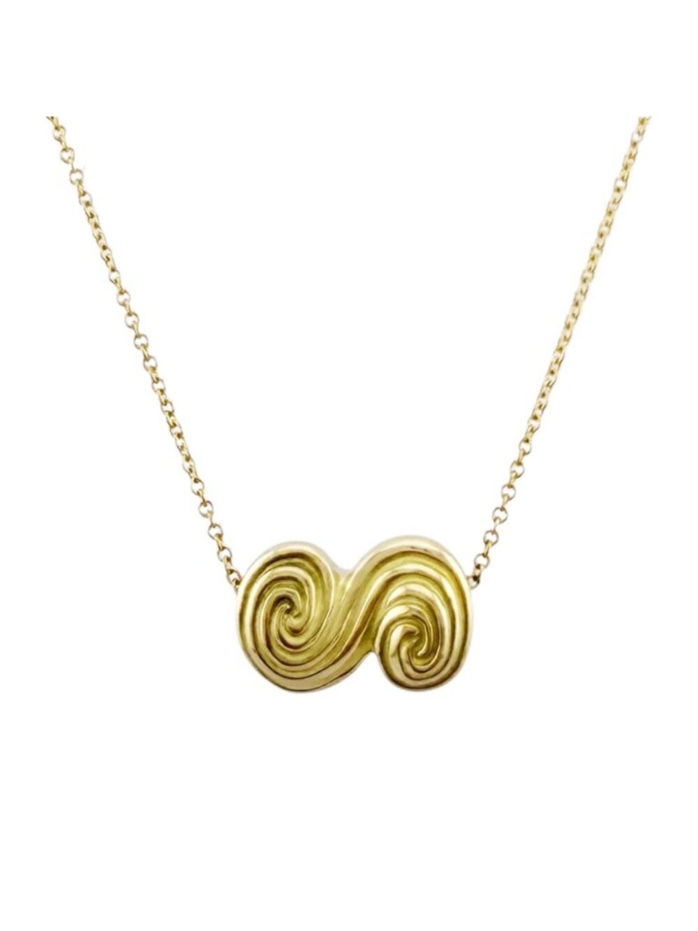 Tiffany & Co Tornado Necklace 18k Yellow Gold